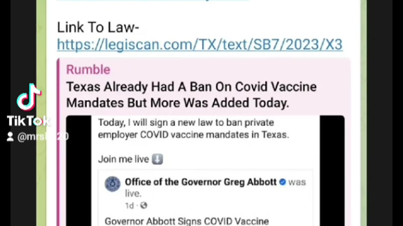 Texas Has Had A Ban On Covid Vaccine Mandates For A While But Texas Added To It Today