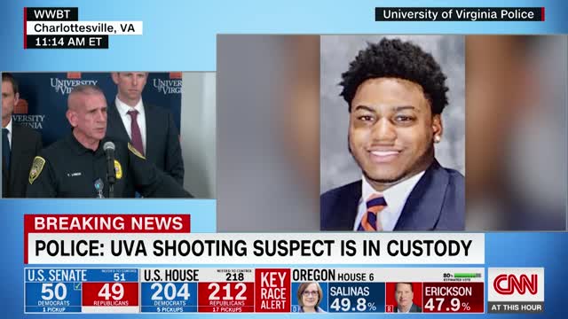 Police chief learns shooting suspect is in custody on live TV. See his reaction 11/14/2022🆕