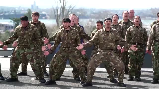 New Zealanders perform haka in tribute to the Queen