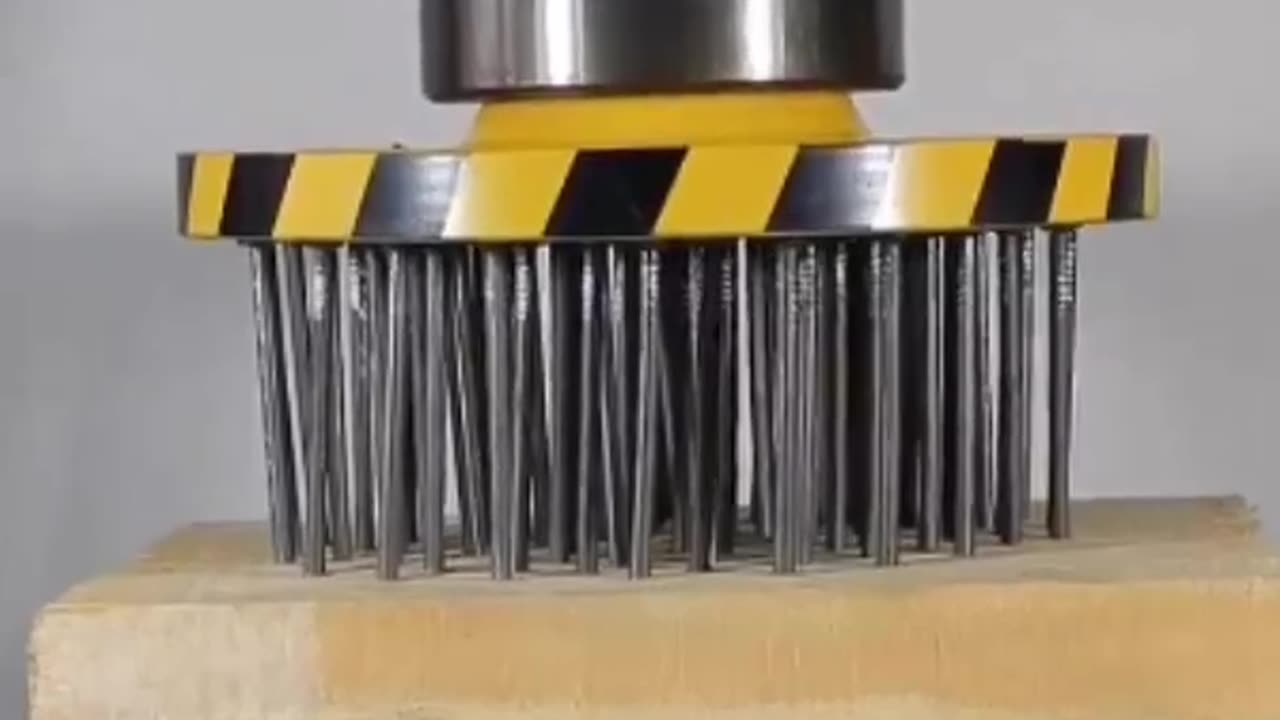 Hydraulic Press ,Satisfying video clip Relaxing video, Hydraulic Press VS Nail