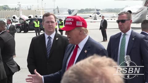 Trump Arrives in Atlanta, GA for a Fundraiser