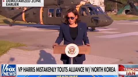 KAMALA HARRIS: "The United States shares a very important relationship, which is an alliance with the Republic of North Korea."