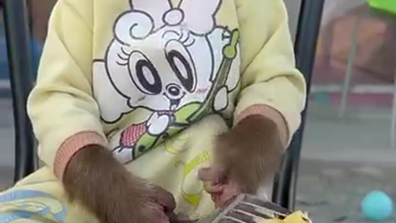 Cute baby eats apples