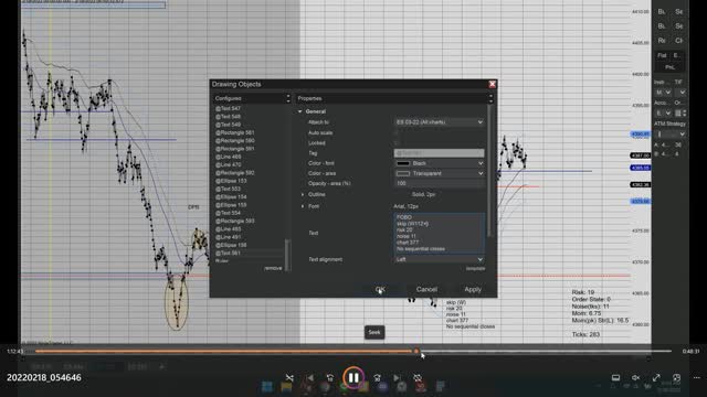 Momentum Day Trading GC CL ES 2022 02 18