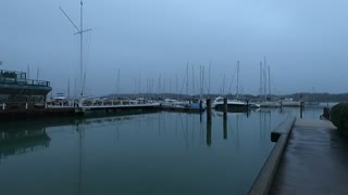River Hamble on a drizzly day. Beautiful though. GoPro