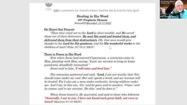 Healing in His Word 16th Prophetic Memoir