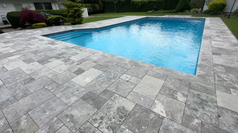 Gunite Pool And Backyard Renovations In Autumn | Garden City NY