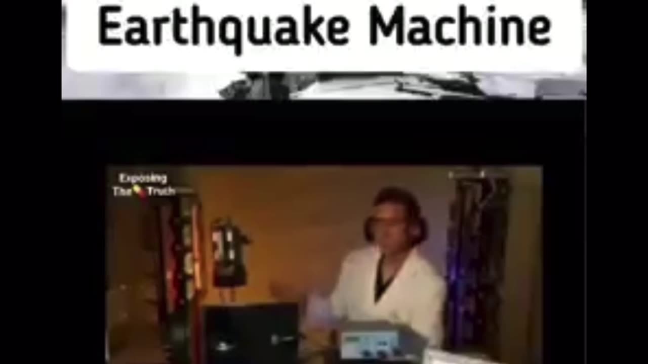 Vibration machine can create the effect of an earthquake