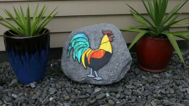 best stone pebble art most demanding pebble painting designs