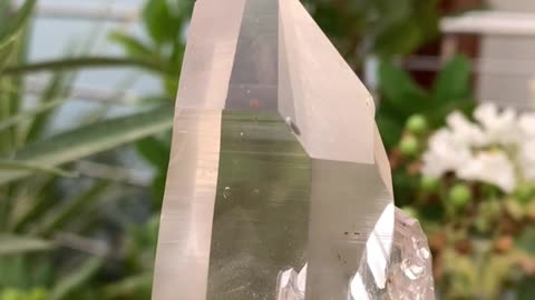 Clear quartz crystal with phantom Weight 116 grams/ Size 7.5*4*3 cm