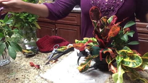 Creating Fall Containers And A Flower Centerpiece
