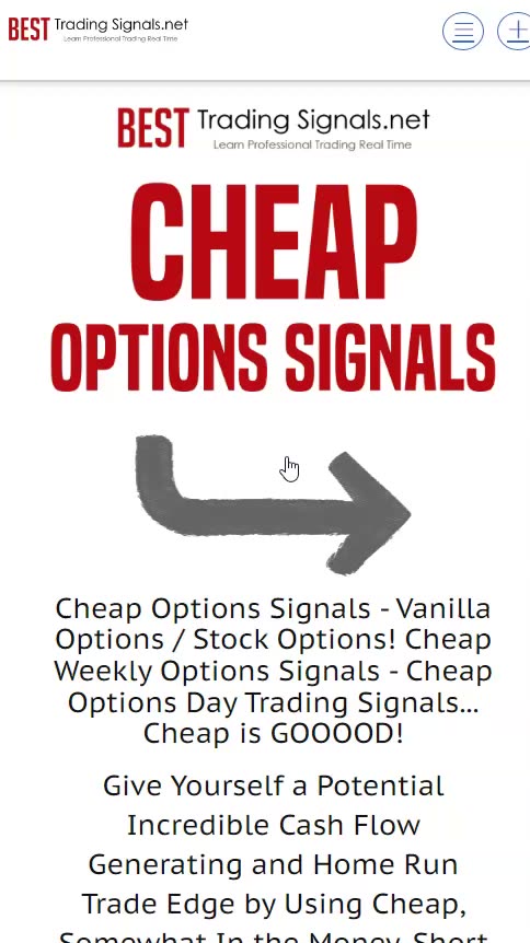 Cheap Options Signals Services - Cheap Options Big Money
