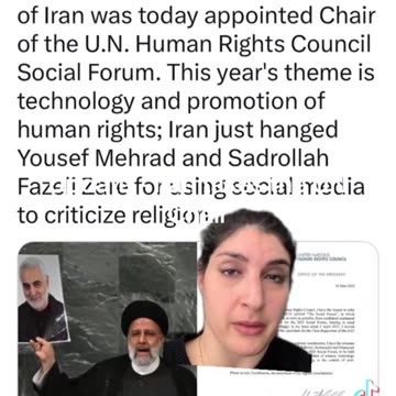 Iran Appointed Chair of UN Human Rights Council