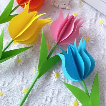 Paper flower craft | How to make Paper flower @adyscraftclub