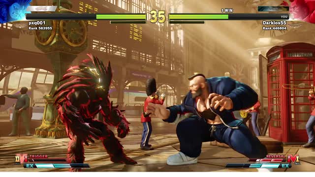 SFV: Blanka (pxq001) vs Zangief (Darklos55)