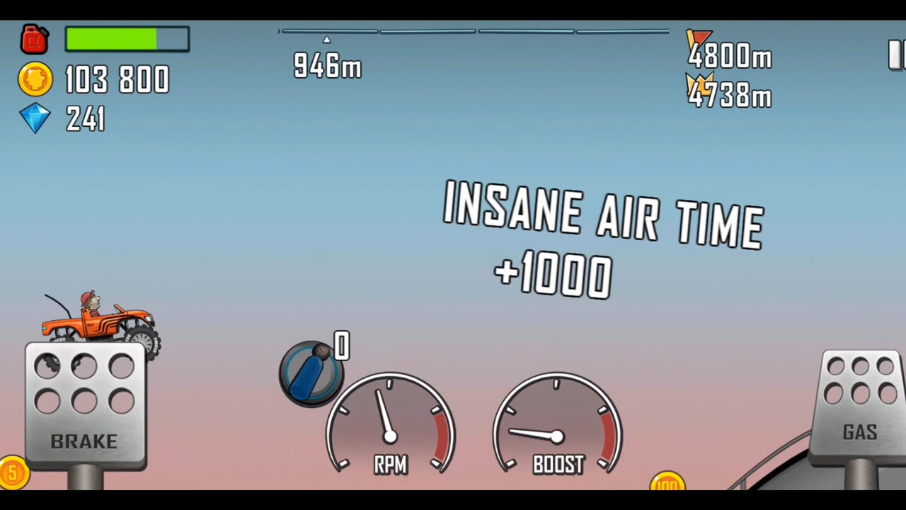 Gameplay Hill climb racing - fingersoft