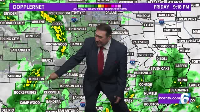 Rain moves out Saturday Central Texas Forecast