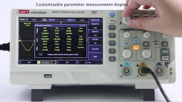 UNI-T UTD2102CEX+ Digital Storage Oscilloscope_Cut