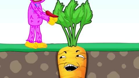 Huggy Wuggy Couldn't Hurt Strong Carrot - Funny