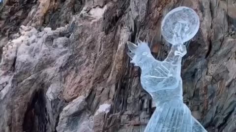 Art in the ice 🧊