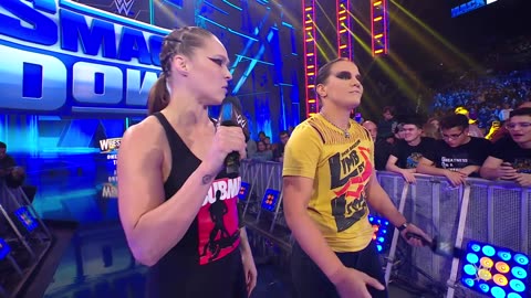 Ronda rousey & shayna Baszler emerge to size up their competition : smackDown, march 24.2023