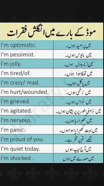 English To Urdu Sentences #englishtourdu #youtubeshorts #ytshort #englishshortsentences