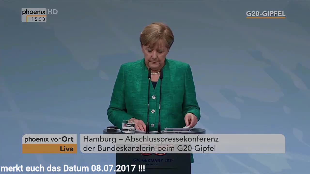 Merkel in Hamburg 2017