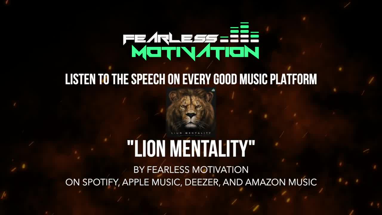 LION MINDSET (Powerful Motivational Speech)