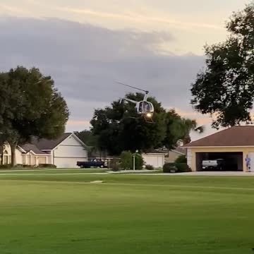 Helicopter takes off from my front yard!