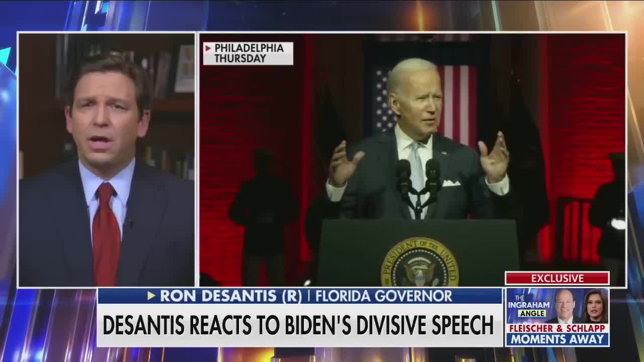 "The American Nero" - Gov. DeSantis RIPS Biden