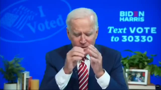 Biden admitting voter fraud