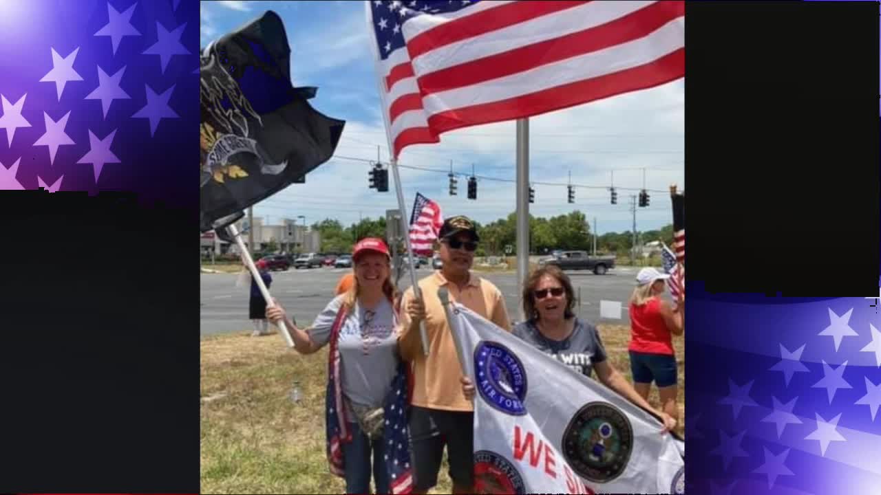 Memorial Day Flag wave