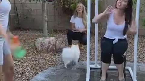 She got SO WET!
