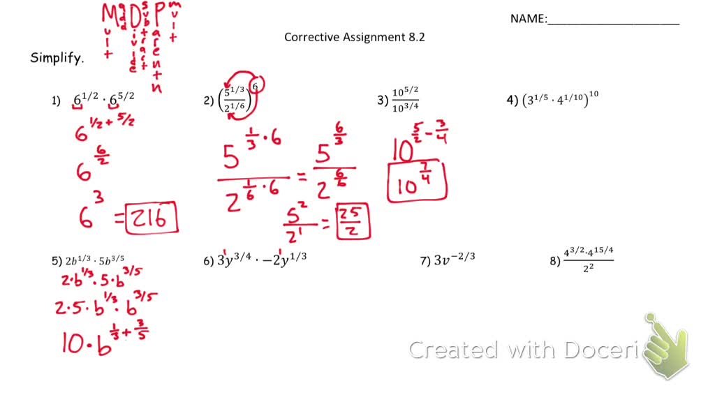 Properties of Rational exponents part 2