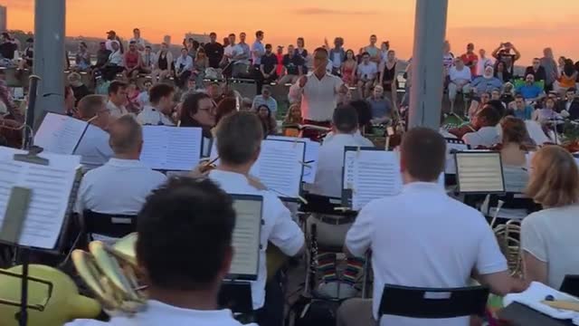 concert at sunset