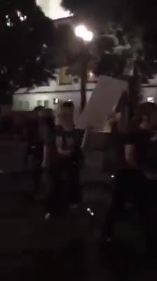 U.S. protesters march against Trump presidency