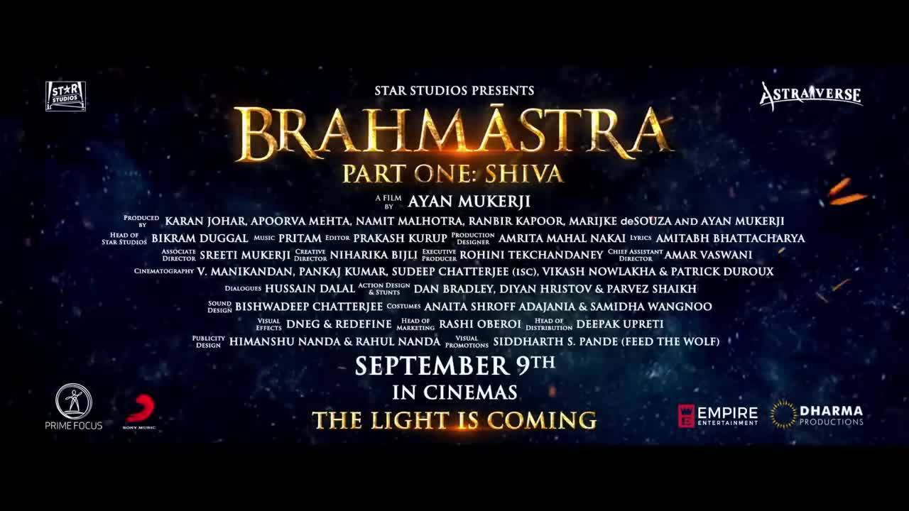 BRAHMĀSTRA OFFICIAL TRAILER | Hindi | Amitabh | Ranbir | Alia | Ayan | InCinemas 9th September | GCC