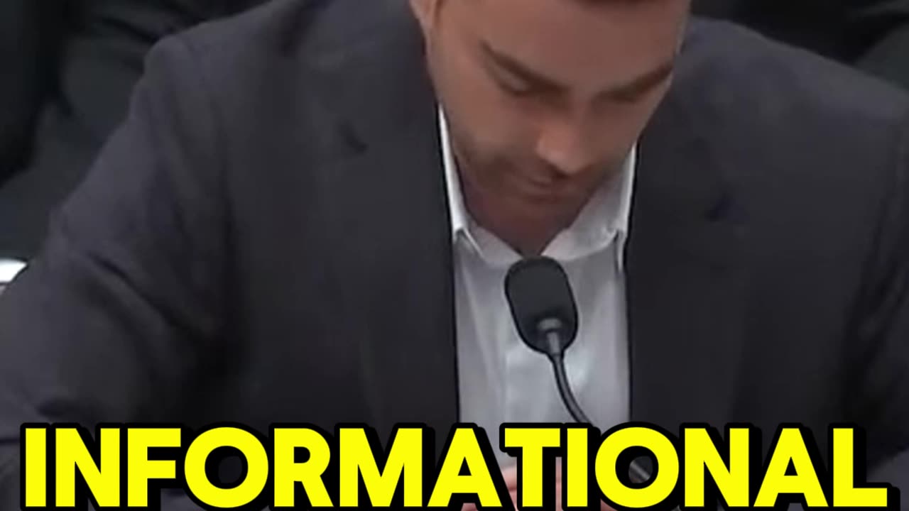 Pt 2 Ben Shapiro Testifies at the Congress hearing on the media #news #viral #trending