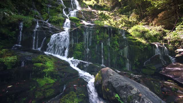 Video Footage Of Beautiful Cascading Waterfall