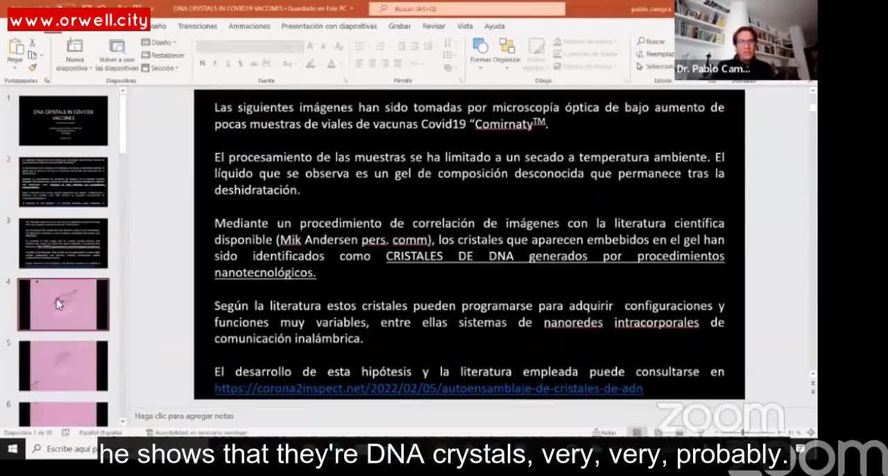 💉🧬 Dr. Pablo Campra about DNA crystals, graphene and Bluetooth signal