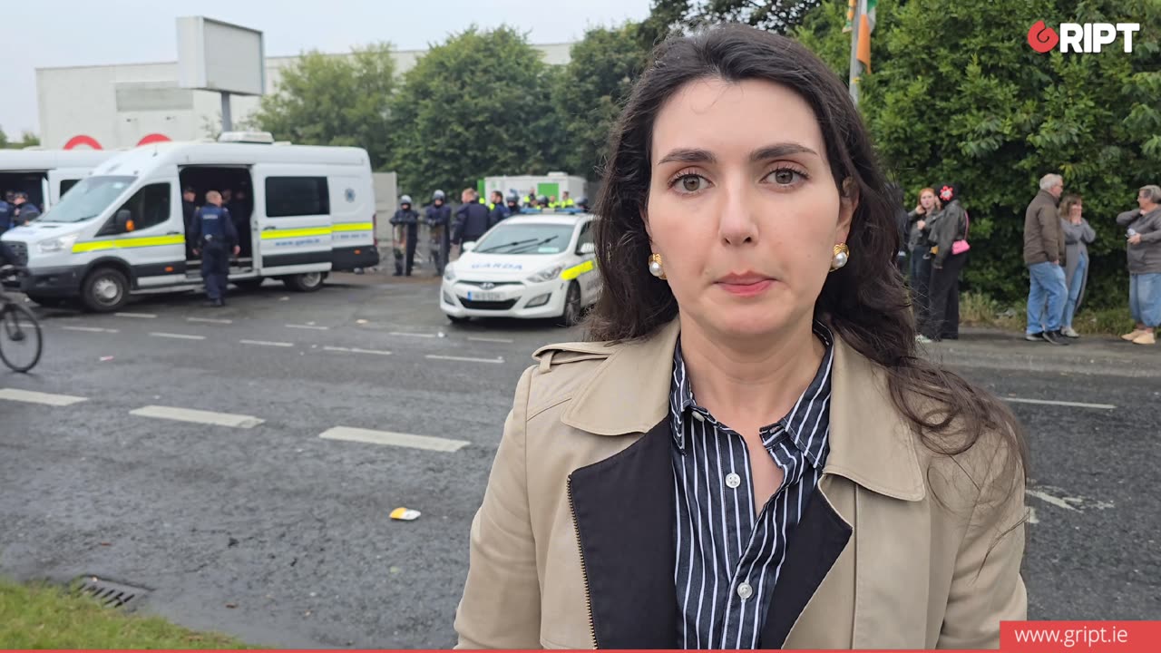 Scenes of unrest in Coolock at proposed IPAS centre