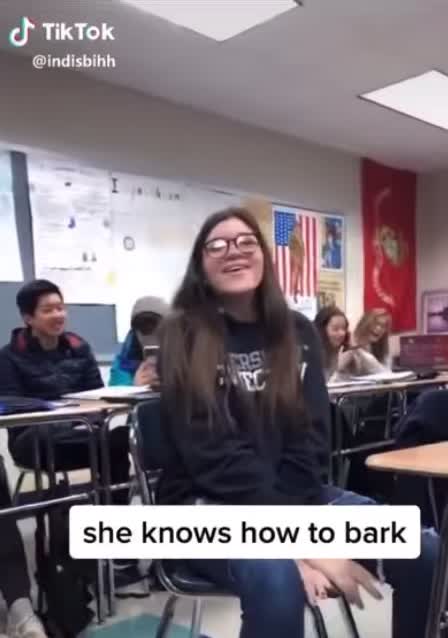 She knows how to bark