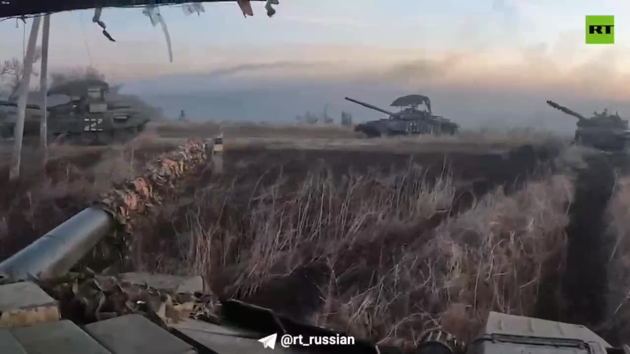 Tank column Avdiivka