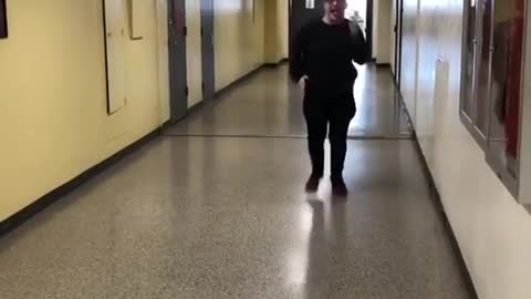 Glasses slams wall challenge fail