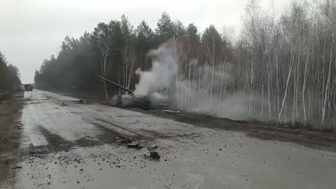 rassian tank destroyd