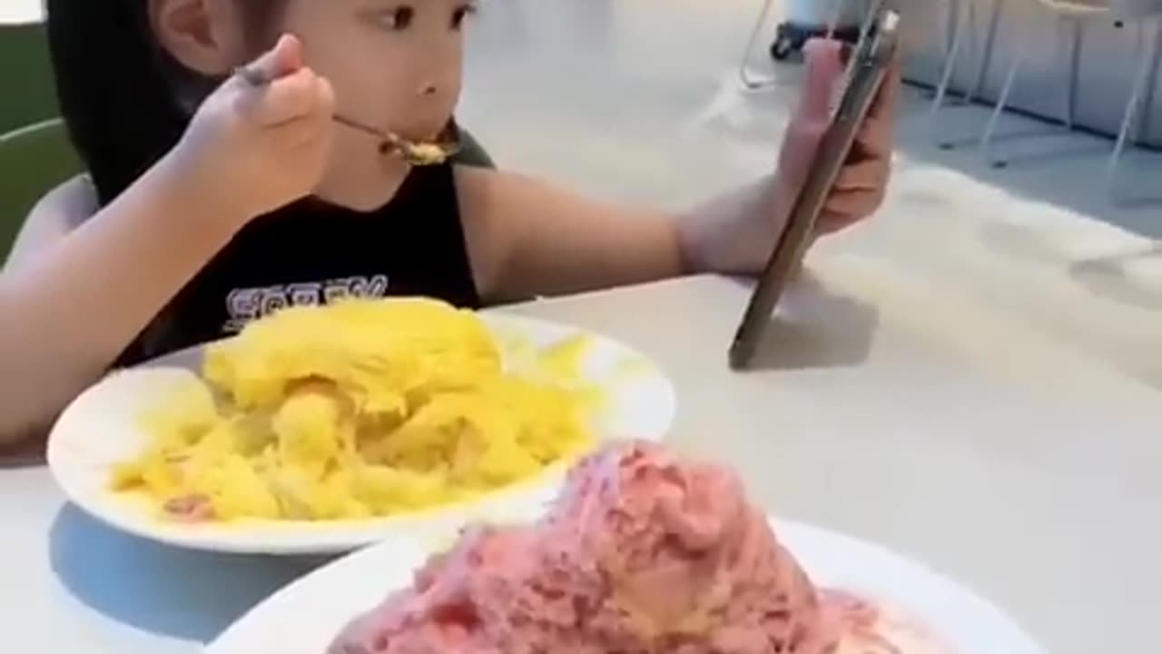 Cute baby girl 😍 she knows icecream prank 🥰