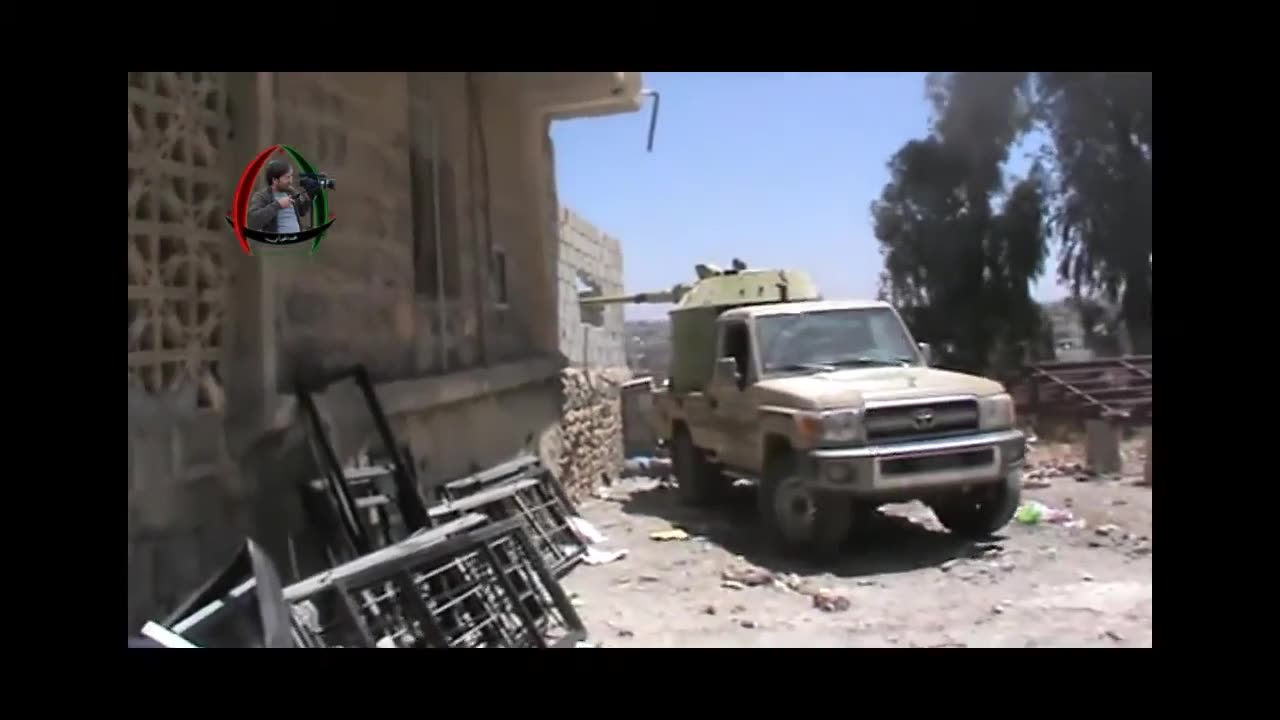 🔥 Conflict Footage | Modified BMP-1 Turret on Toyota Pickup Engages SAA Targets in Daraa | RCF