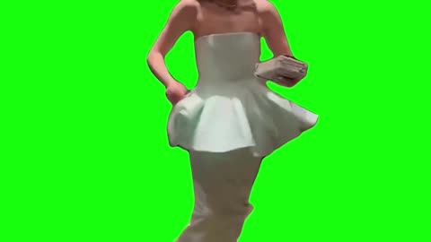 Emma Stone Running at the Oscars | Green Screen