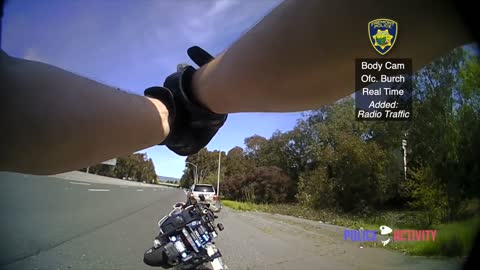 Bodycam Captures Suspect Firing at Motorcycle Officer Before Getting Shot in Fremont, California