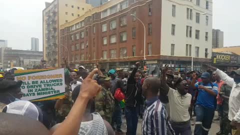 Unemployed march against foreigners in Durban CBD